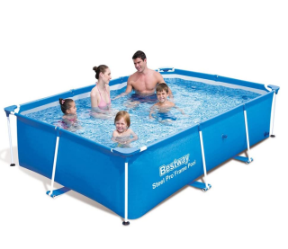 Bể bơi khung chống kim loại Bestway 56403 (260cm x 170cm x 61cm), tặng 100 quả bóng